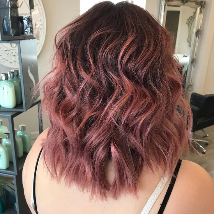 Pearl pink hair color