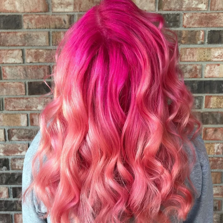 Pearl pink hair color