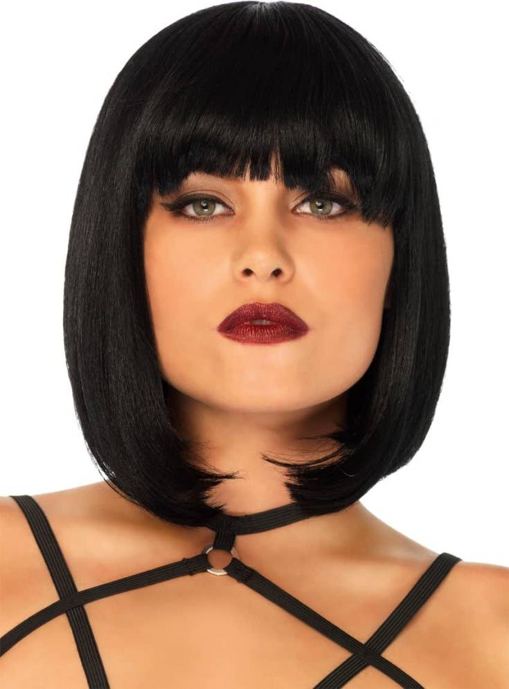 Hair color black bob