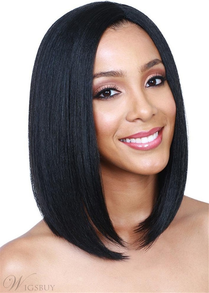 Hair color black bob