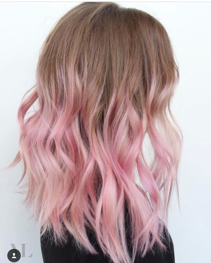 (+135 photo) Dye the child's hair pink