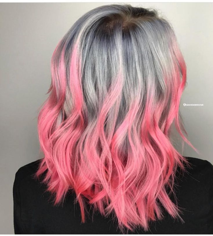 (+135 photo) Dye the child's hair pink