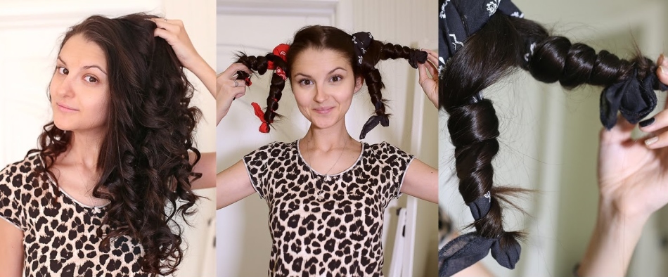 How to make curls with socks