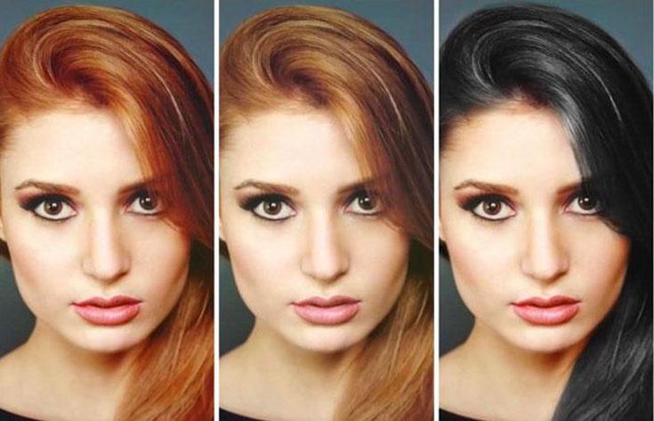 (+150 photo) Light hair color for brown eyes