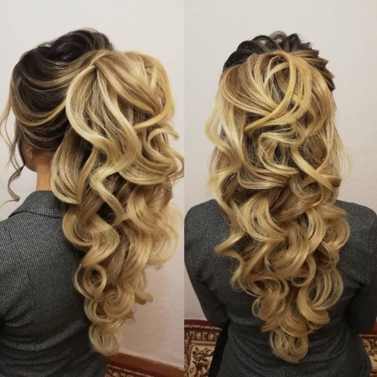 Chic wedding hairstyles for long thick hair