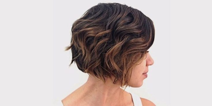 (+125 photos) Shatush haircut for dark short hair