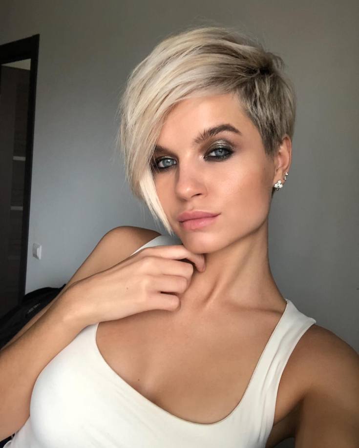 Pixie haircut for short and medium hair