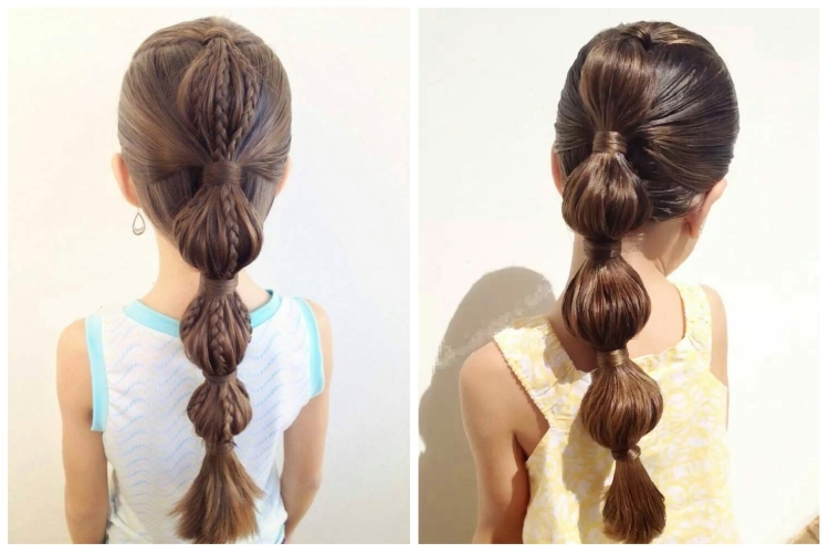 Children's hairstyles in kindergarten and school for the new year