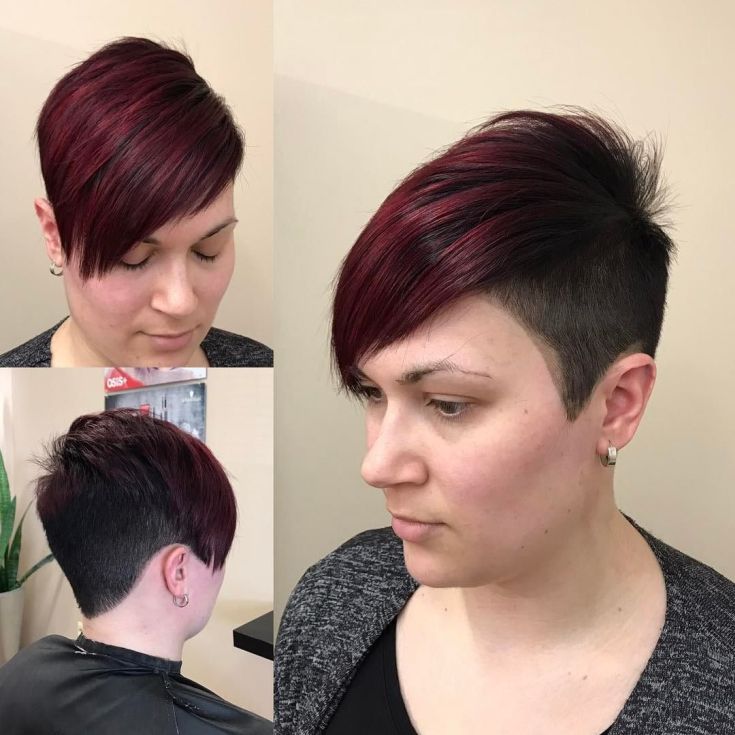 Asymmetry haircut for obese girls