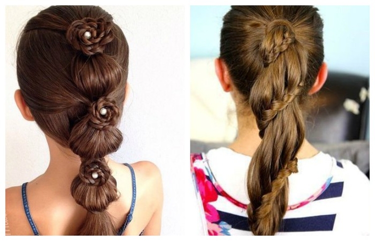 Children's hairstyles in kindergarten and school for the new year