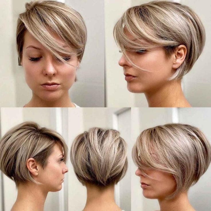 Pixie haircut for short and medium hair