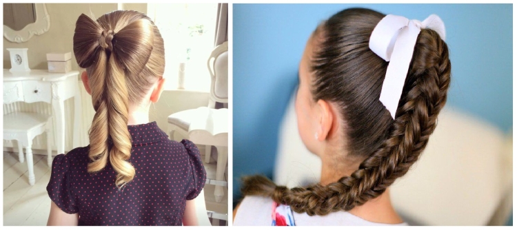 Children's hairstyles in kindergarten and school for the new year