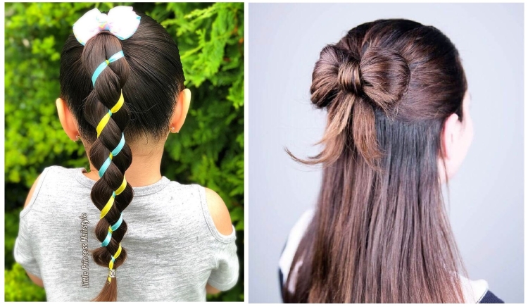 Children's hairstyles in kindergarten and school for the new year