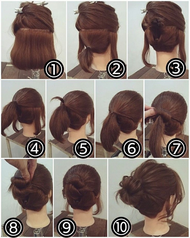 Hairstyles for the New Year for short hair with your own hands at home