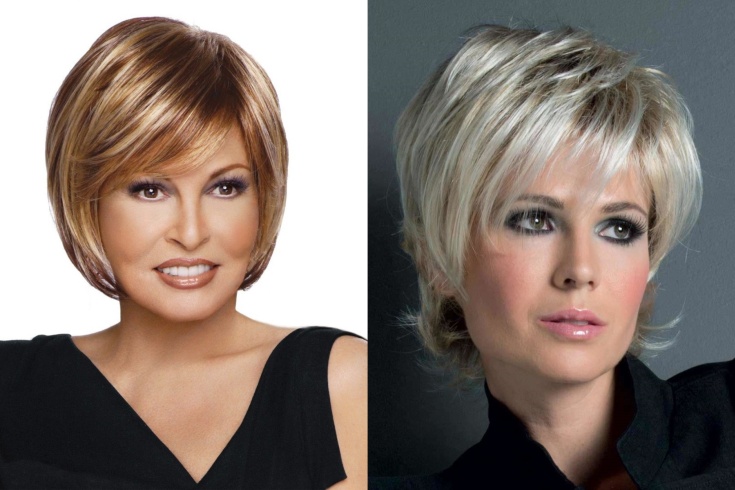 Women's hairstyles for a round face after 40 years