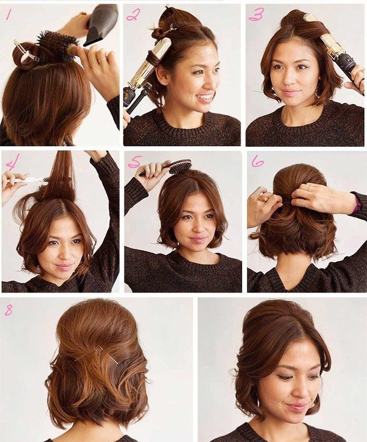 Hairstyles for the new year for medium hair do it yourself at home