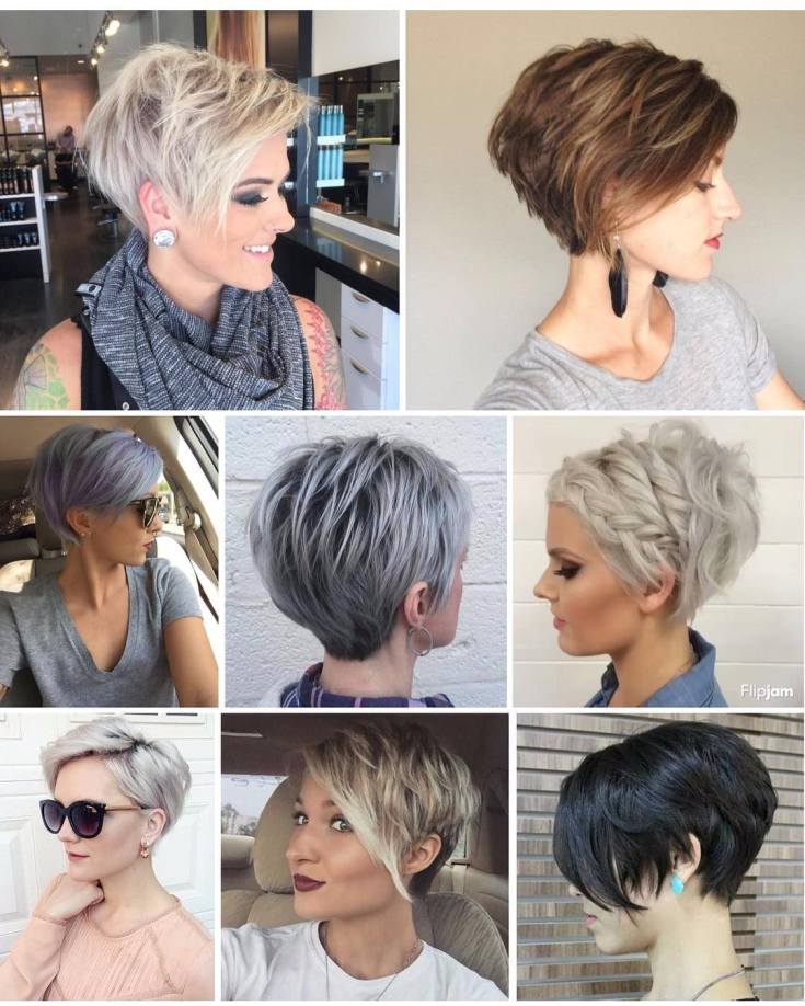 Pixie haircut for short and medium hair