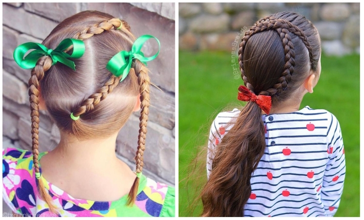 Children's hairstyles in kindergarten and school for the new year