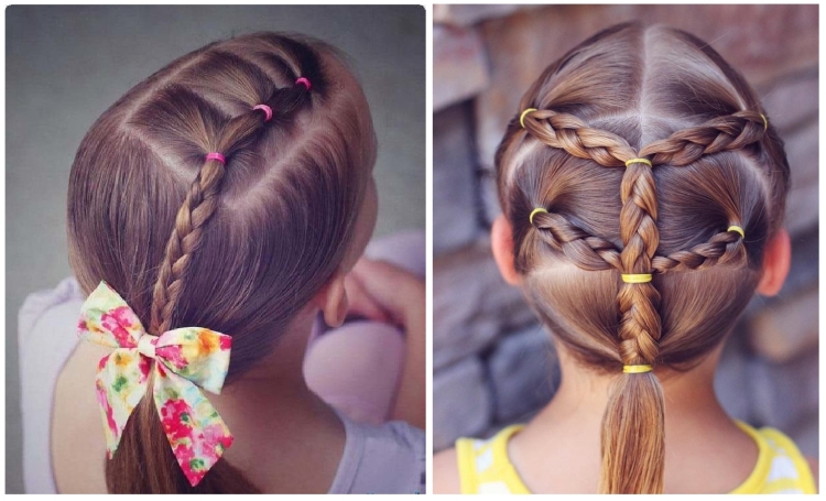 Children's hairstyles in kindergarten and school for the new year