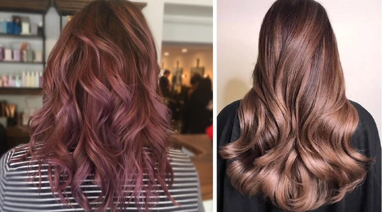 Milky hair color with different shades