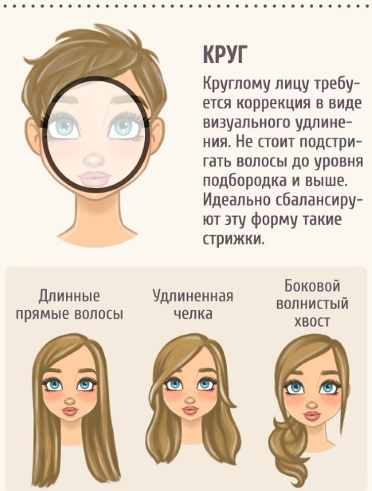 Women's hairstyles for a round face after 40 years