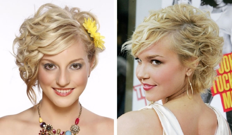 Hairstyles for the New Year for short hair with your own hands at home