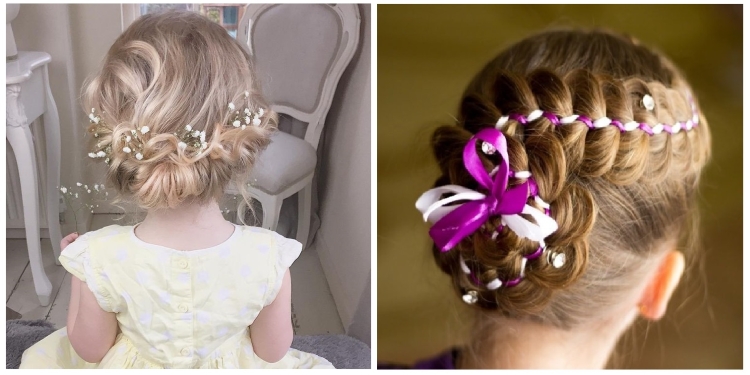 Children's hairstyles in kindergarten and school for the new year