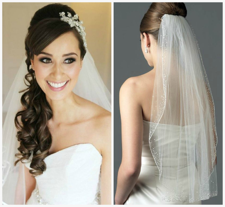 (+240 photos) Wedding hairstyles for long hair with a veil