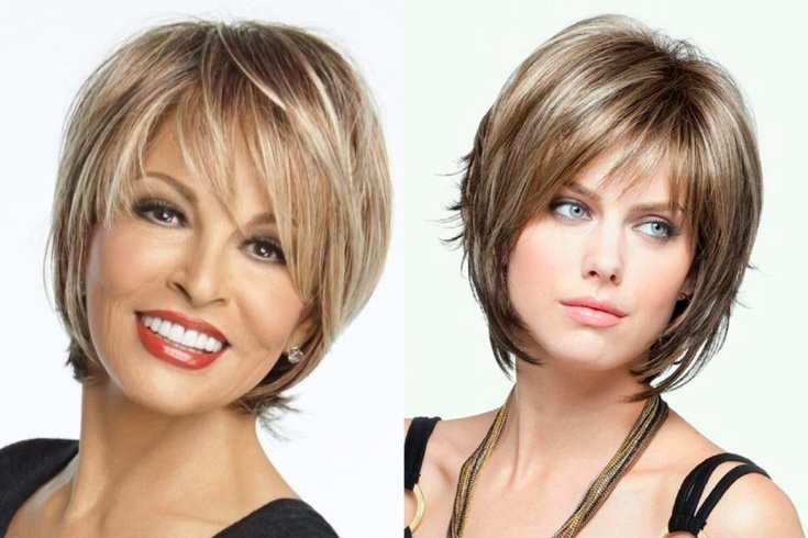 Women's hairstyles for a round face after 40 years