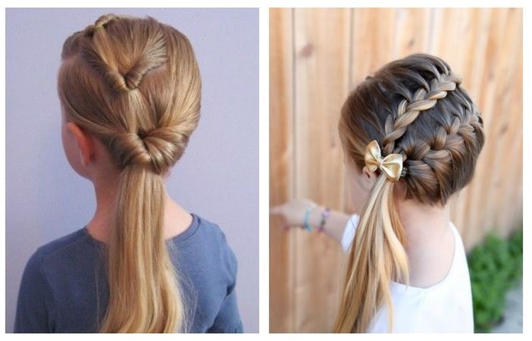 Children's hairstyles in kindergarten and school for the new year