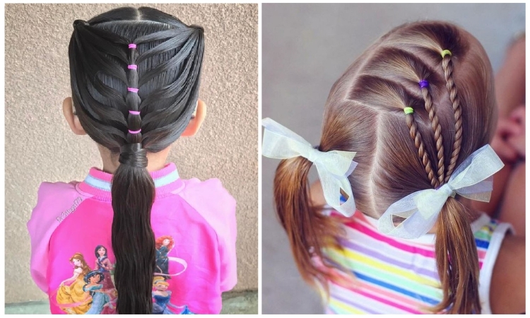 Children's hairstyles in kindergarten and school for the new year