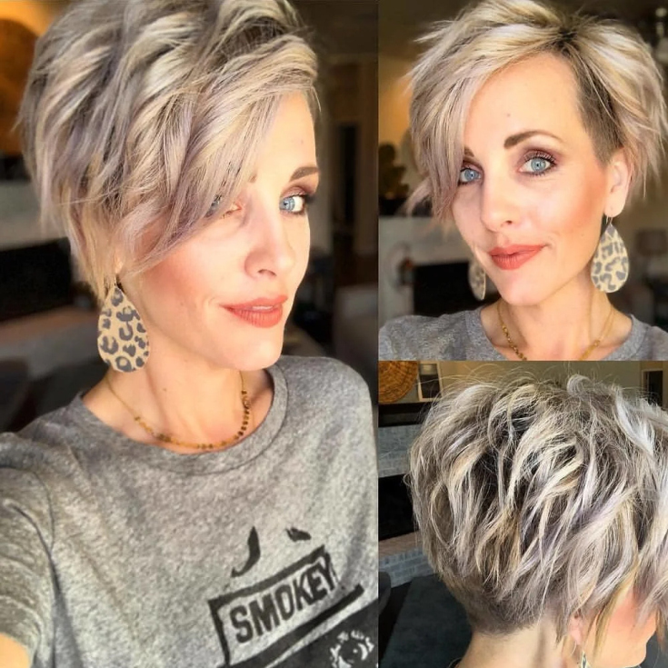 Pixie haircut for short and medium hair