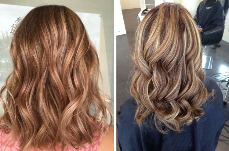 Milky hair color with different shades