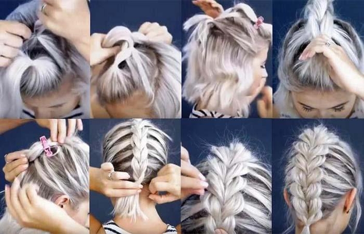 Hairstyles for the New Year for short hair with your own hands at home