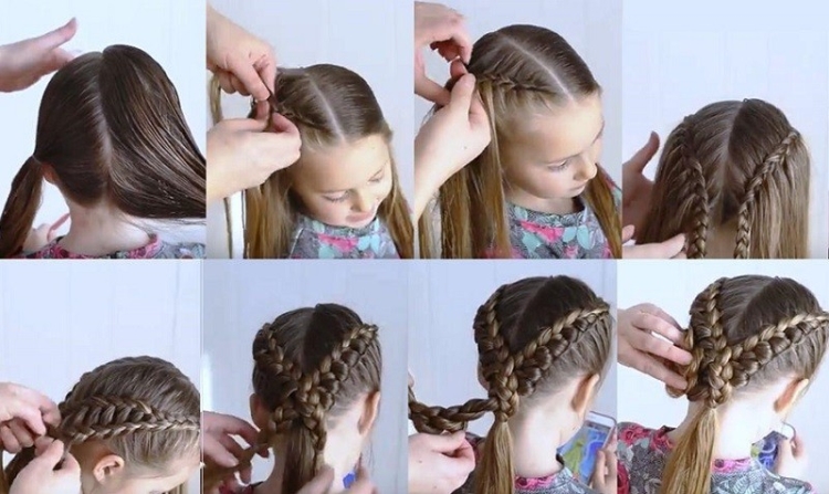 Children's hairstyles in kindergarten and school for the new year