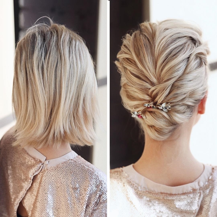 Hairstyles for the New Year for short hair with your own hands at home