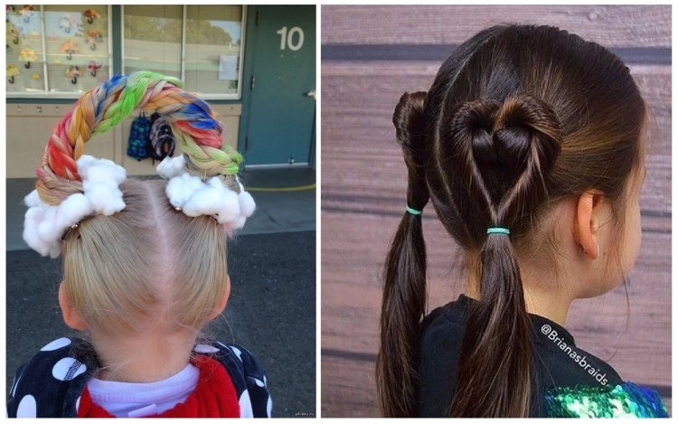 Children's hairstyles in kindergarten and school for the new year