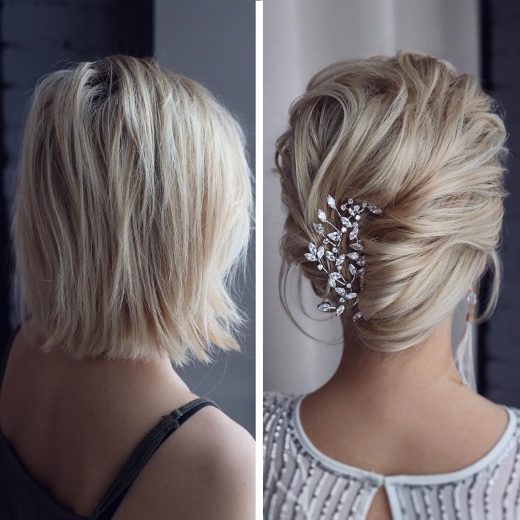 Hairstyles for the New Year for short hair with your own hands at home