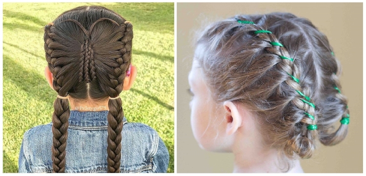 Children's hairstyles in kindergarten and school for the new year