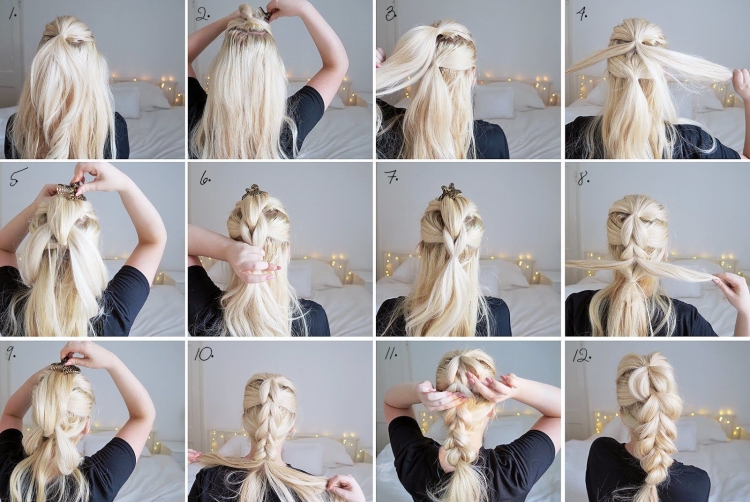 Hairstyles for the new year for medium hair do it yourself at home