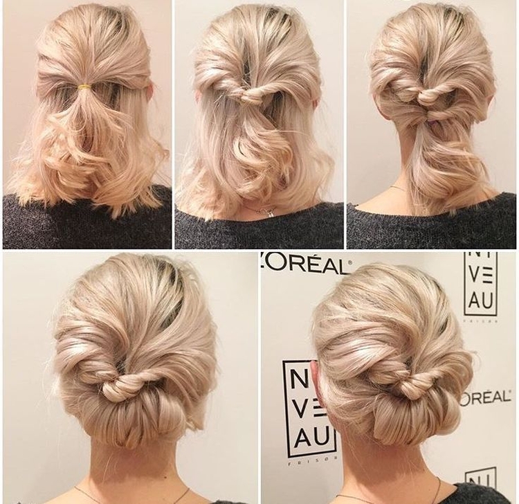 Hairstyles for the New Year for short hair with your own hands at home