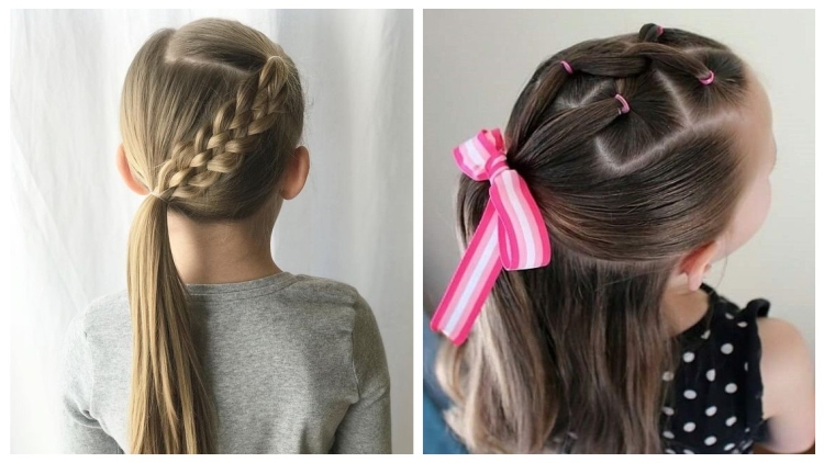 Children's hairstyles in kindergarten and school for the new year