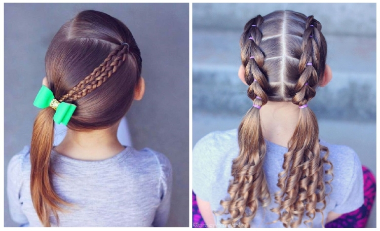 Children's hairstyles in kindergarten and school for the new year