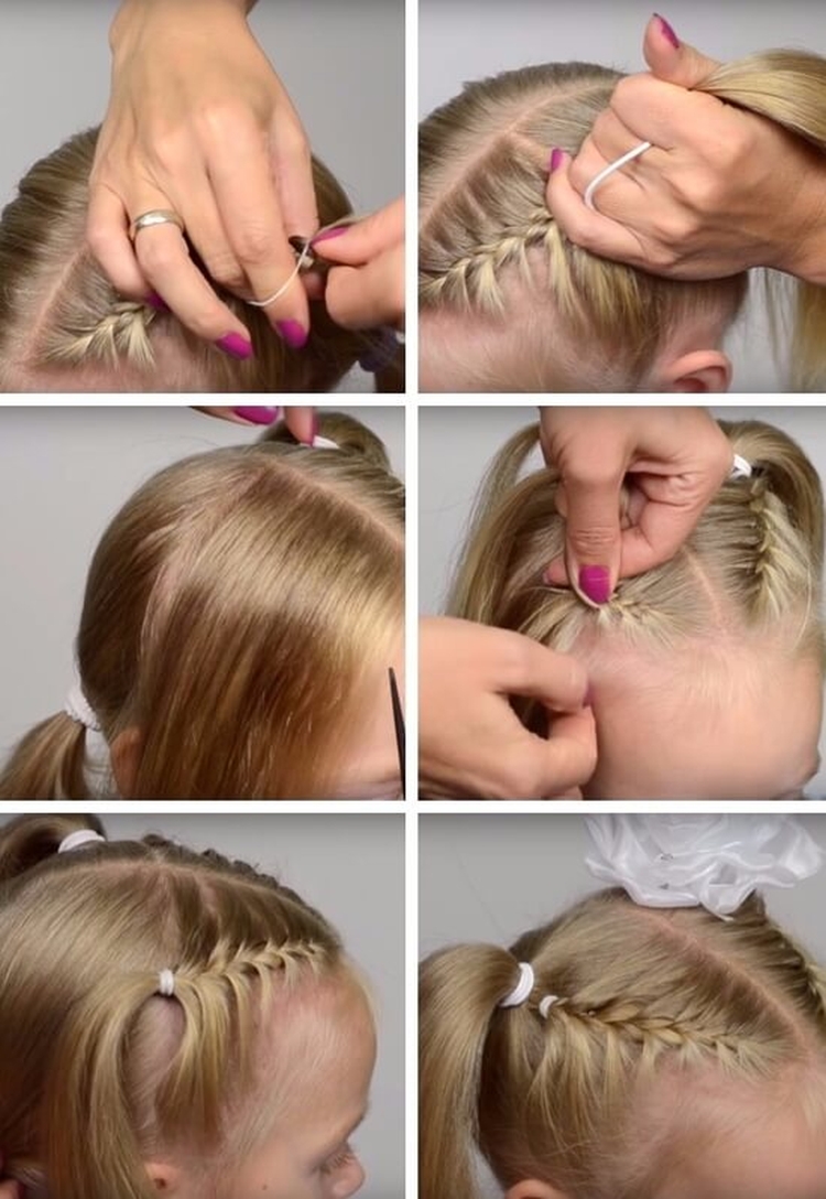 Children's hairstyles in kindergarten and school for the new year