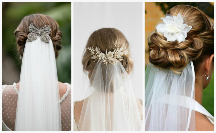 (+240 photos) Wedding hairstyles for long hair with a veil