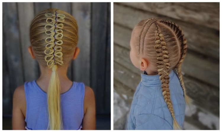 Children's hairstyles in kindergarten and school for the new year