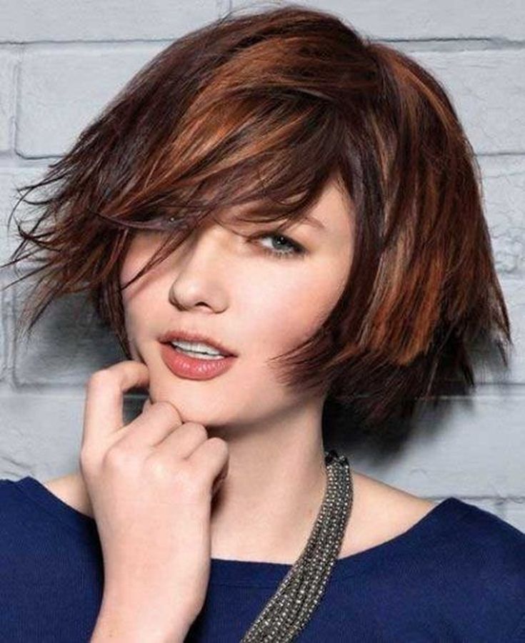 (+125 photos) Shatush haircut for dark short hair