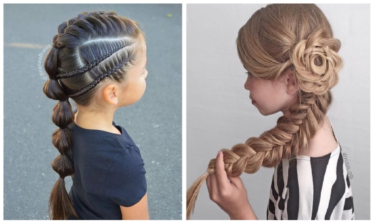 Children's hairstyles in kindergarten and school for the new year