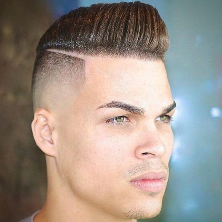 Men's haircuts with shaved temples with names and examples