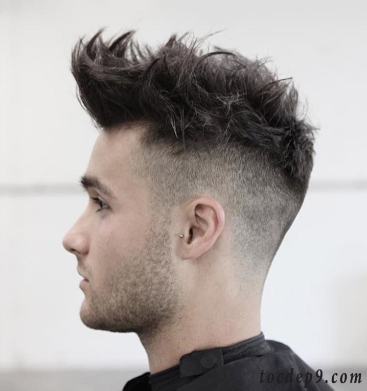 Men's haircuts with shaved temples with names and examples